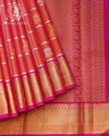 Royal Grid Bridal Kanjivaram Silk Saree - RP00854