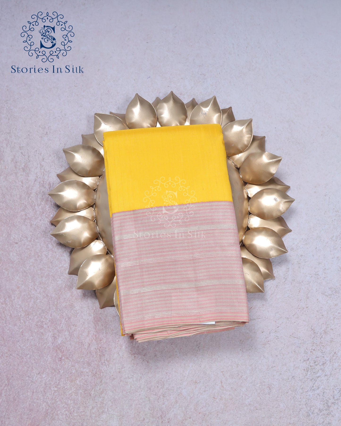 Sunlit Yellow Silk Saree - SSK0022