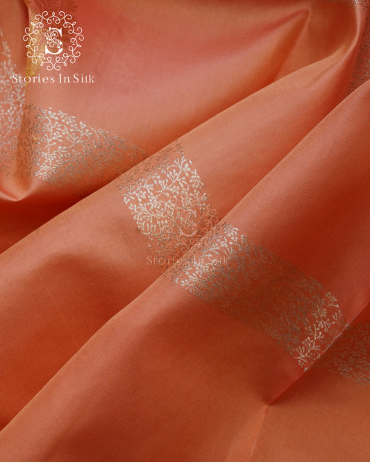 Peach Royale Vintage Silk Saree - MP001
