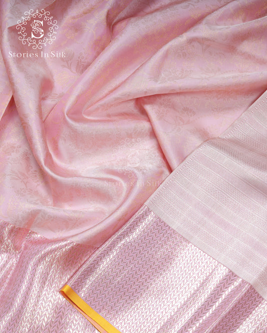 Soft Lavender Silk Saree