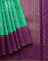 Emerald Enchant Pure Zari Silk Saree - SS107