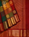 Rangoli Checks Pure Silk Saree - APS008