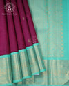 Maroon Teal Classic Silk Saree - SSK0027