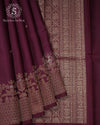 Wine Blossom Silk Saree - SSK0052
