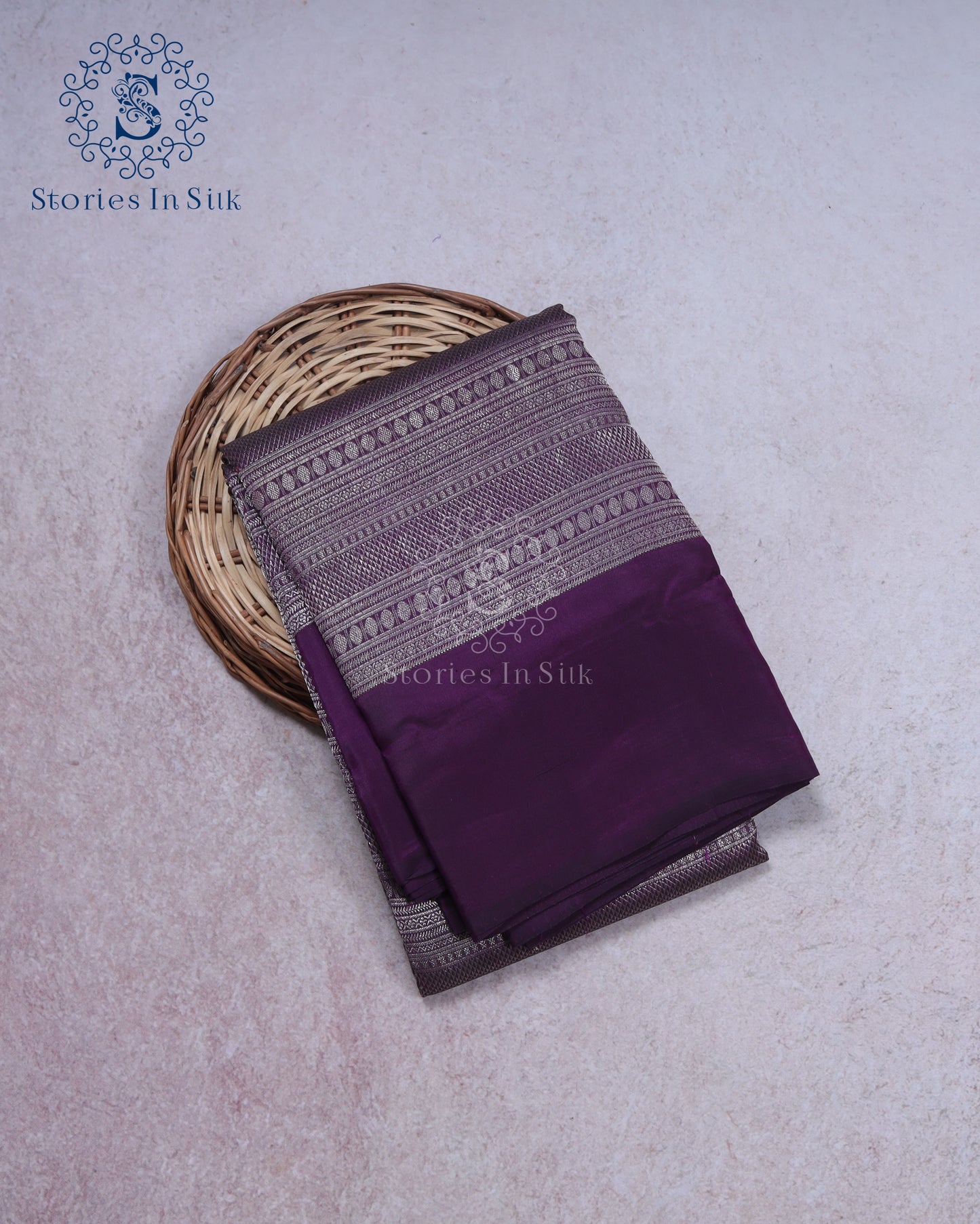 Royal Plum Silk Saree - SSK0006