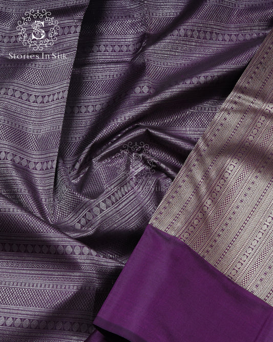 Royal Plum Silk Saree - SSK0006