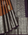 Antique Bronze Zari Silk Saree - SSK0048