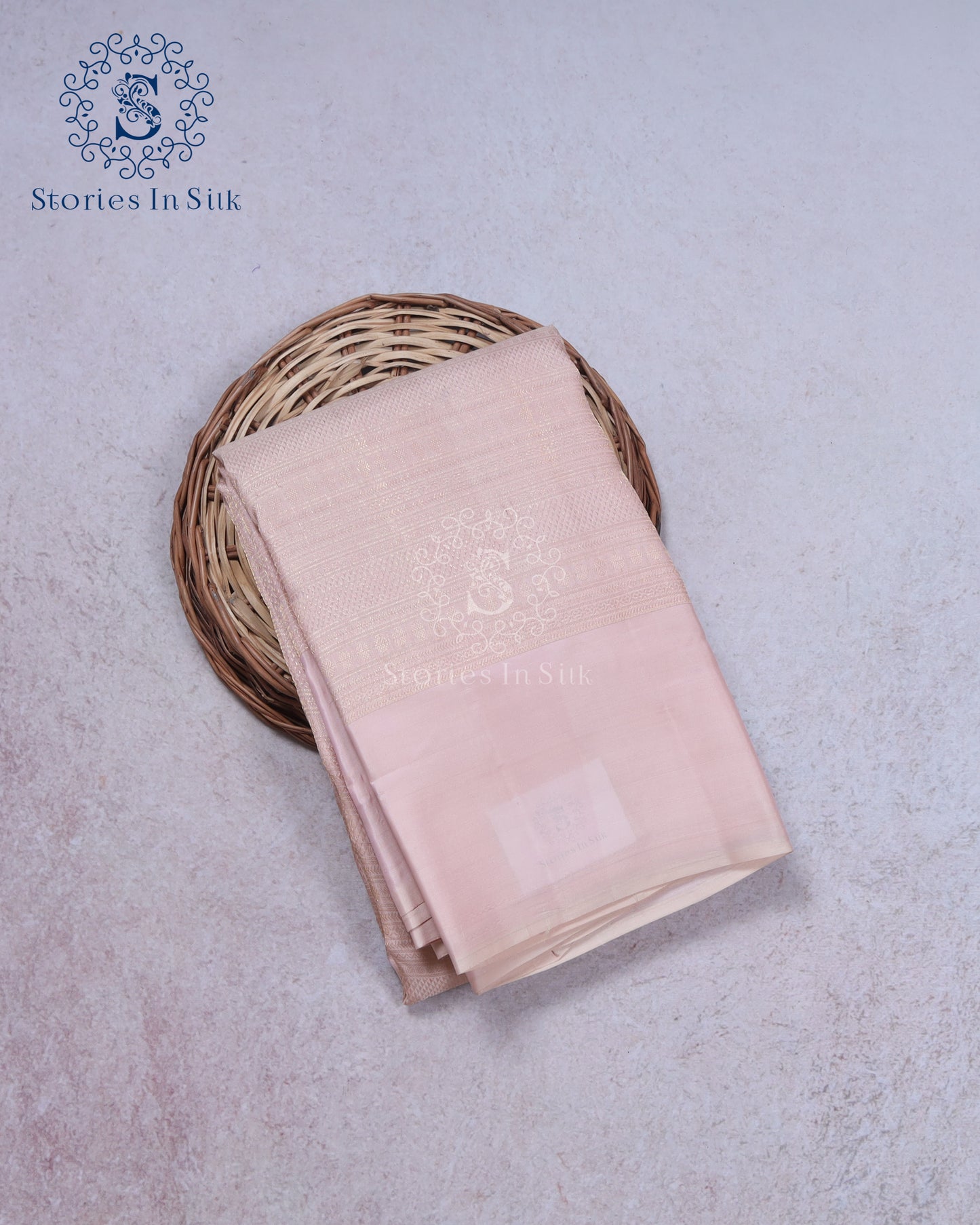 Blush Beige Silk Saree - SSK0035