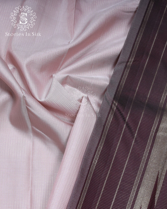 Pearl Grey Silk Saree