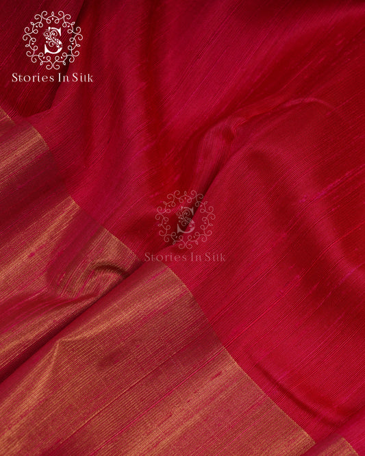 Rose Ruby Pure Silk Saree - SAS211