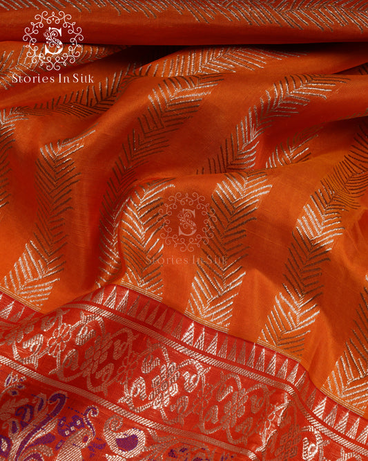 Royal Elephant Parade Silk Saree - NS042