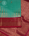 Classic Crimson Zari Border Saree - MAN108