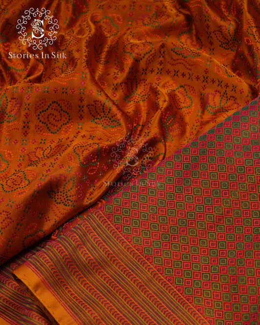 Rustic Heritage Pure Muga Silk Saree - ANA126