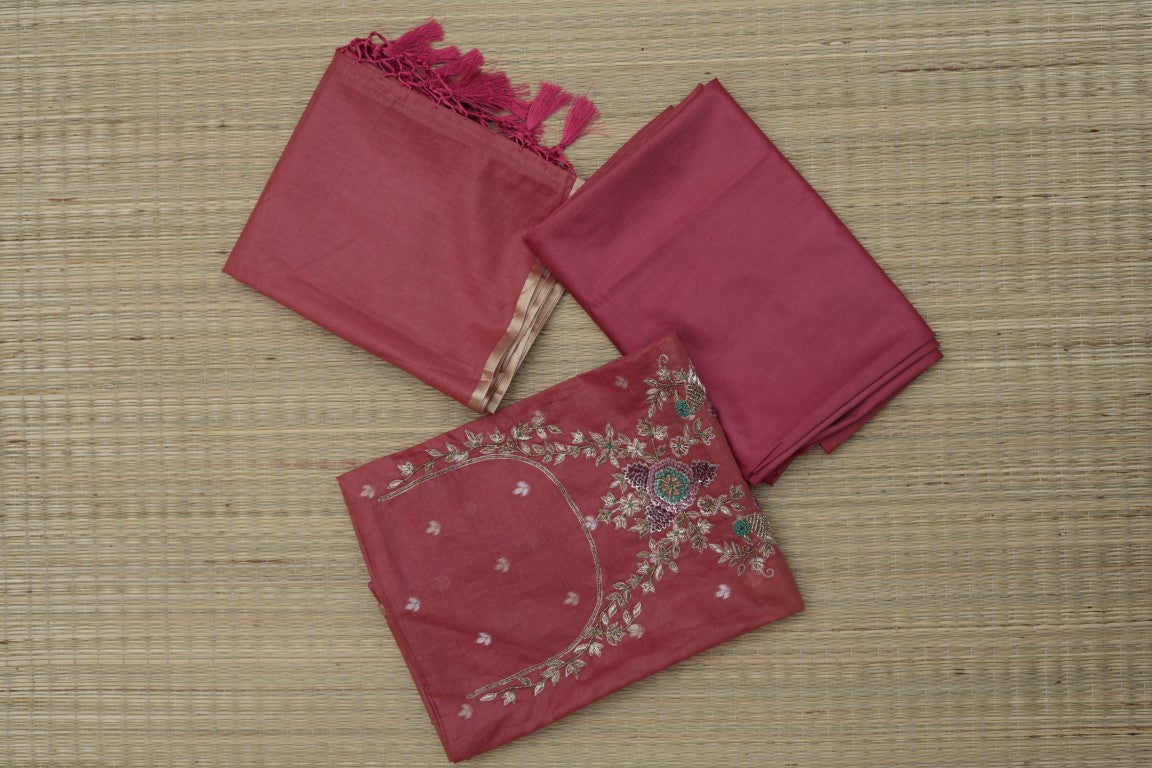 Chanderi Silk Salwar Suit - RFK0075