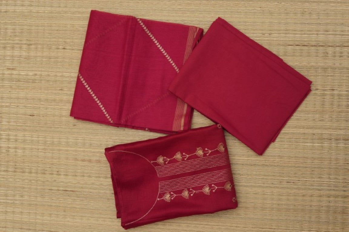 Silk Cotton Salwar Suit - ANA525