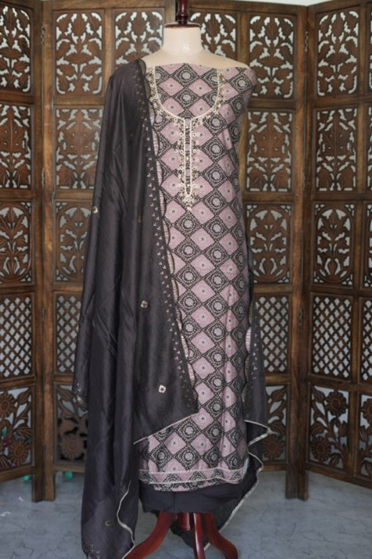 Cotton Silk Blend Salwar Suit - INH424