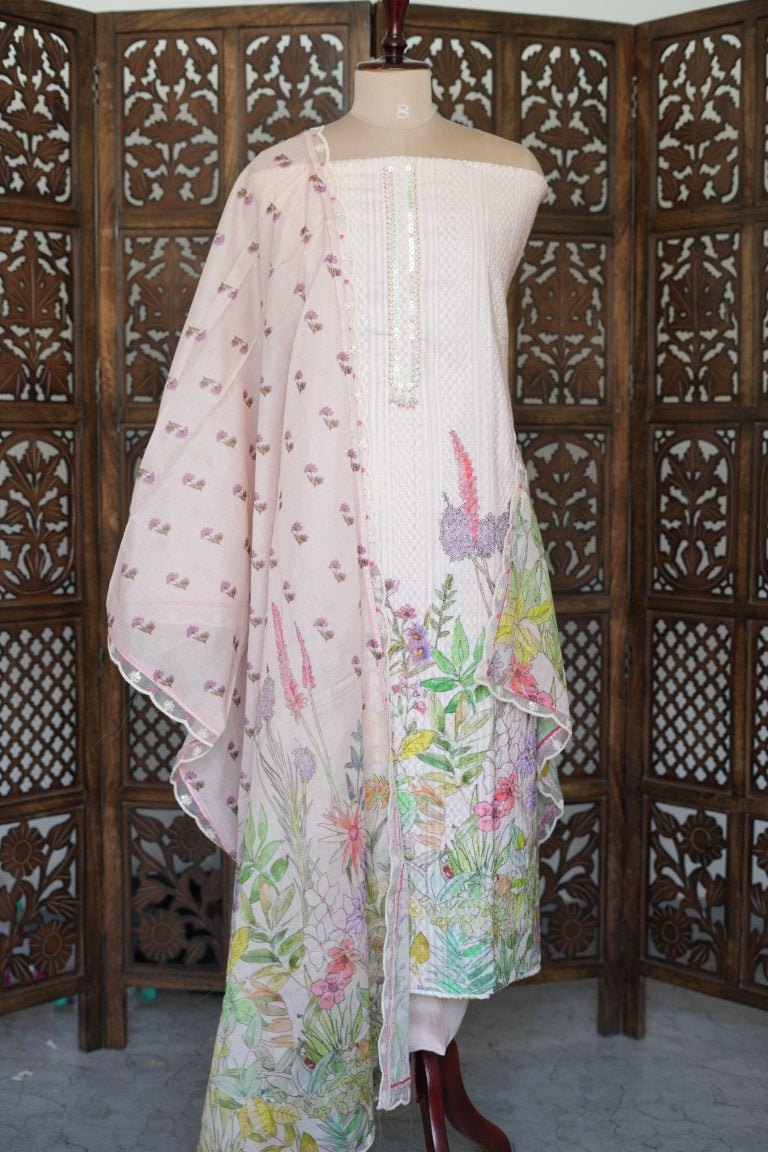 Dobby Cotton Digital Print Salwar Suit - INH427