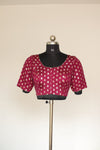 Maroon Woven Ready-to-Wear Blouse