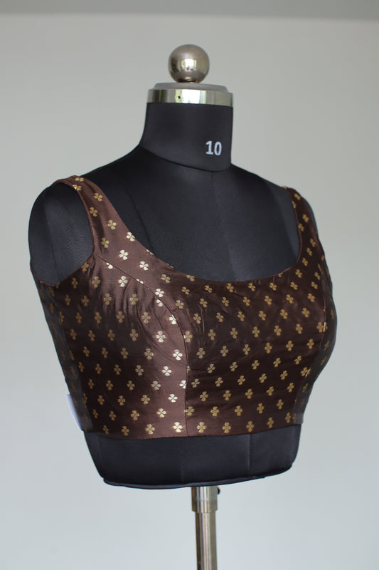 Bronze Patterned Ready to Wear Blouse