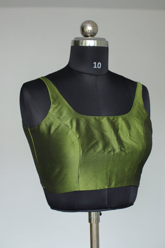 Olive Green Ready to Wear Blouse