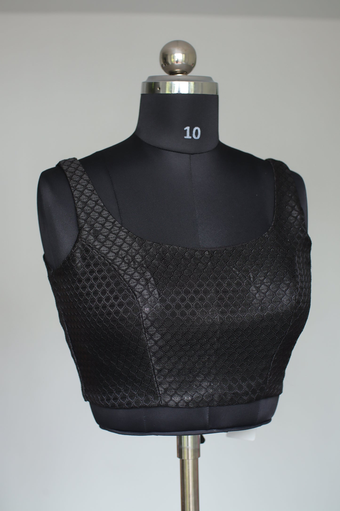 Textured Black Ready to Wear Blouse