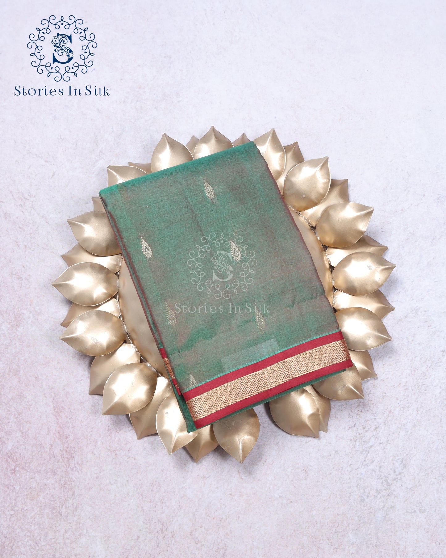 Meadow Green Silk Saree - SSK0099
