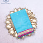 Lagoon Blue Silk Saree - SSK0063
