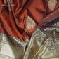 Rust Copper Silk Saree - SSK0051