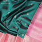 Emerald Pink Contrast Silk Saree - SSK0041