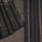 Noir Checks Kanjivaram Silk Saree - SS175