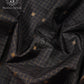 Noir Checks Kanjivaram Silk Saree - SS175