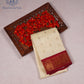 Classic Ivory Zari Butta Korvai - SS210