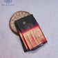 Charcoal Red Border Silk Saree - SSK0018