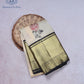 Ivory Black Border Silk Saree - SSK0031