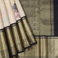 Ivory Black Border Silk Saree - SSK0031