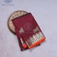 Deep Maroon Silk Saree - SSK0047