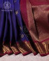 Royal Sapphire Pure Zari Silk Saree - JN020FF