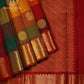 Rangoli Checks Pure Silk Saree - APS008