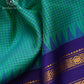 Emerald Checks Pure Silk Saree - SS155