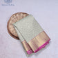 Soft Sage Check Silk Saree - SSK0005