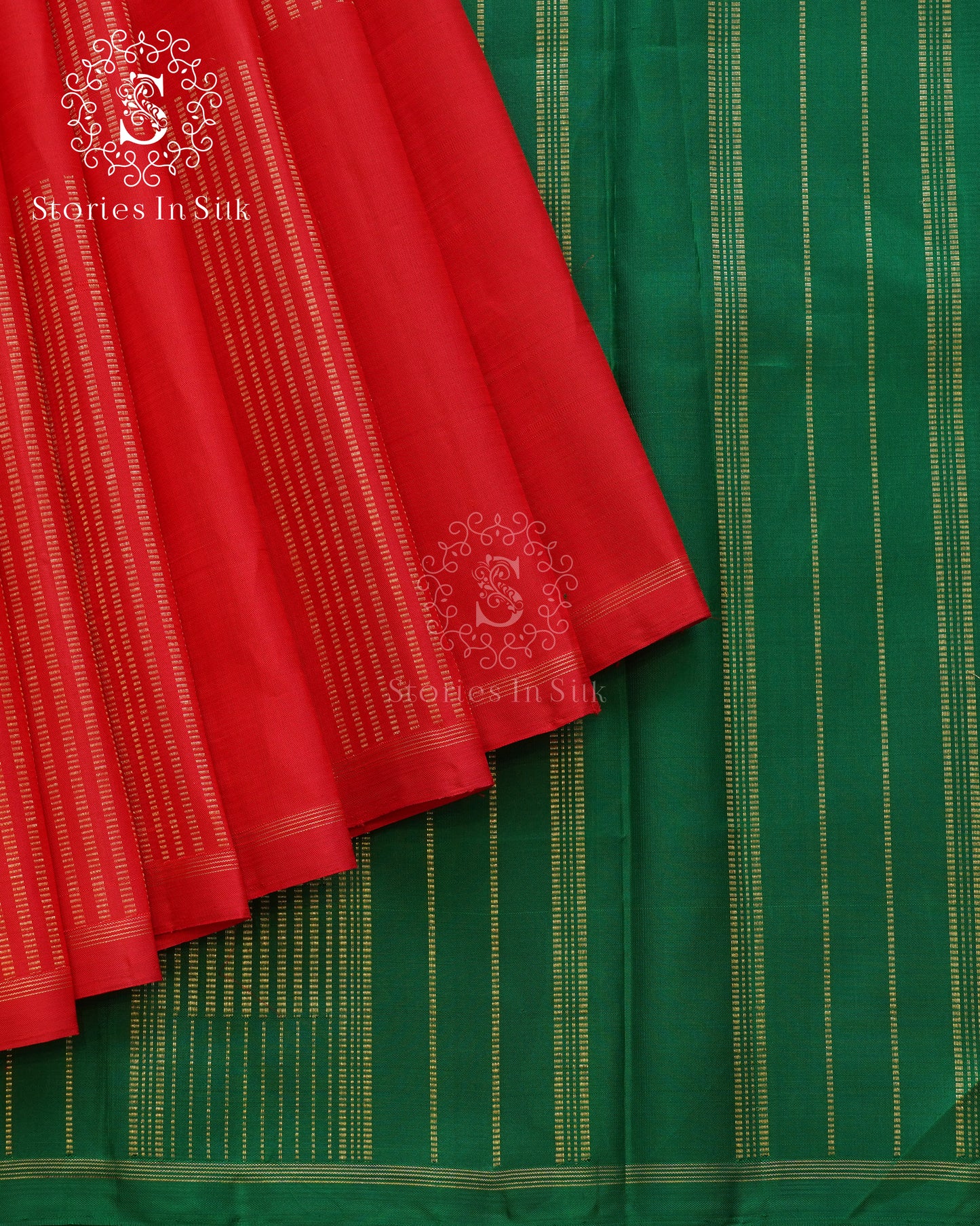 Scarlet Charm Borderless Silk Saree - KS004