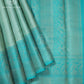 Aqua Teal Woven Silk Saree - SSK0044
