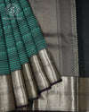 Emerald Stripe Silk Saree - SSK0033