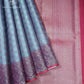 Sky Blue Floral Silk Saree - SSK0058