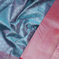 Sky Blue Floral Silk Saree - SSK0058