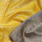Golden Yellow Brocade Silk Saree - SSK0023