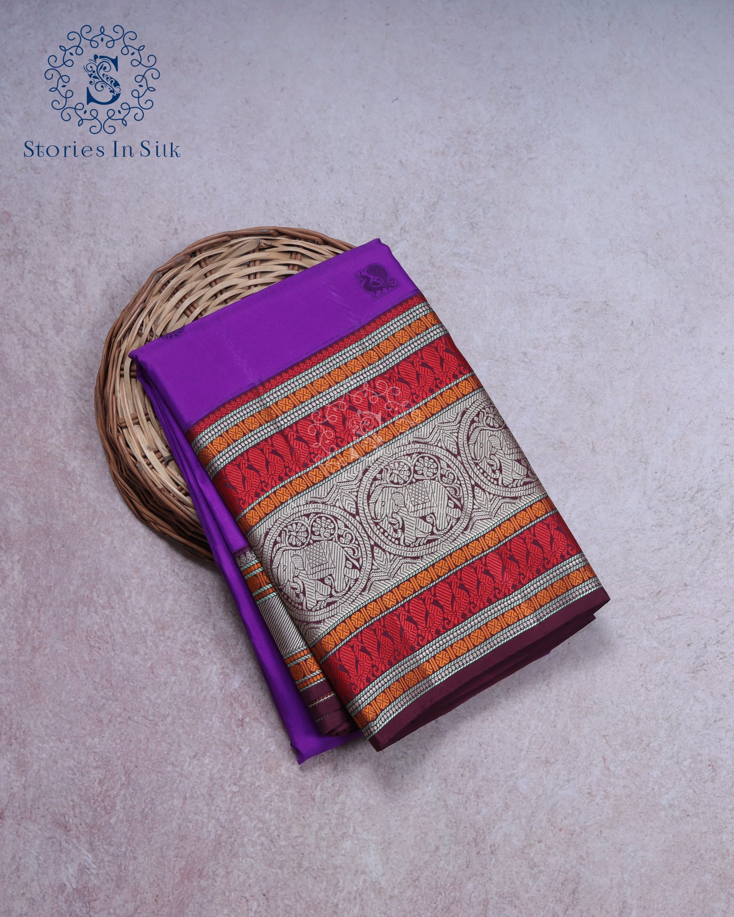 Royal Purple Heritage Silk Saree -SSK0054