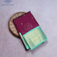 Maroon Teal Classic Silk Saree - SSK0027