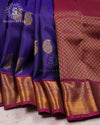 Royal Violet Pure Silk Kanjivaram Saree - SS224