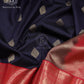 Black Red Regal Silk Saree - SSA0012